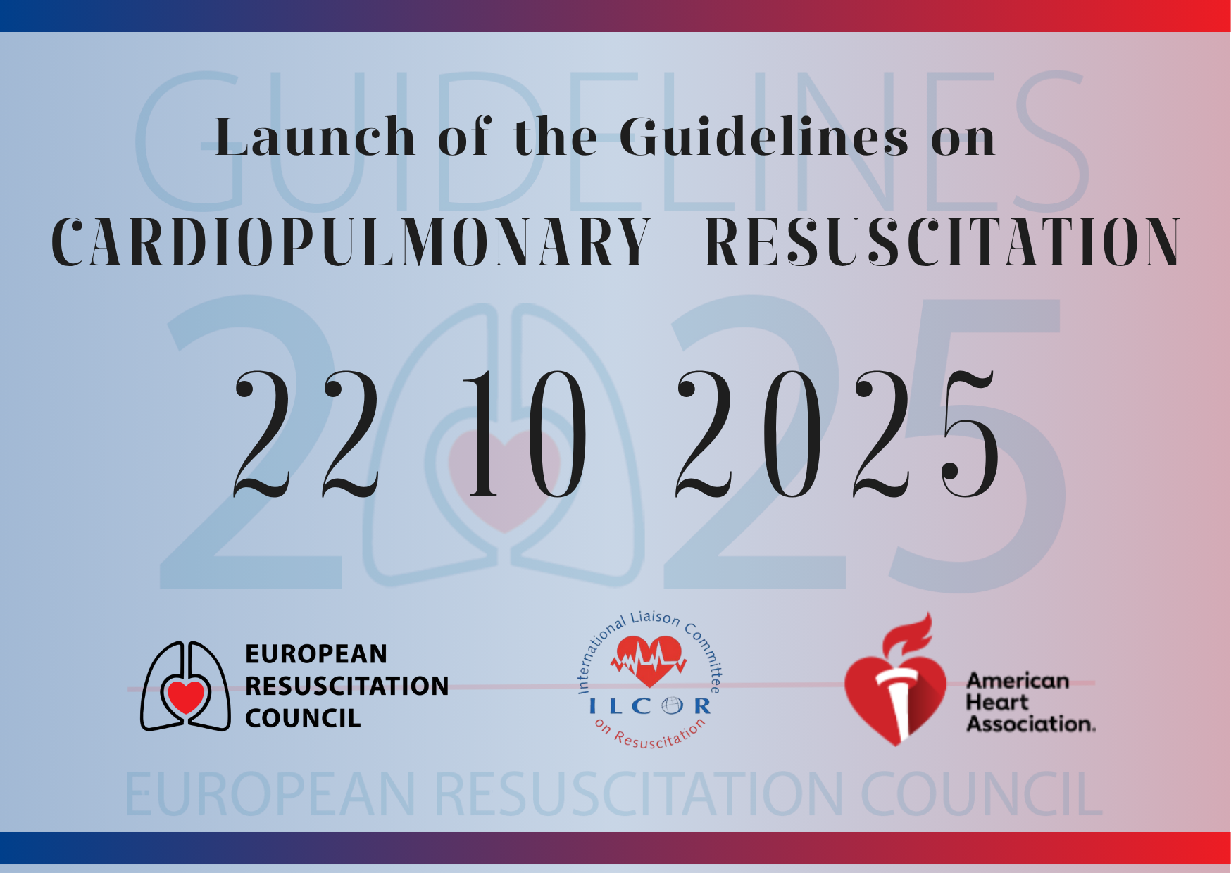 Save the dates for the joint Guidelines Launch