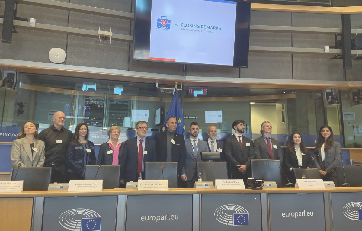 The Team ERC along with the parliamentarians at the EU Parliament, Brussels 