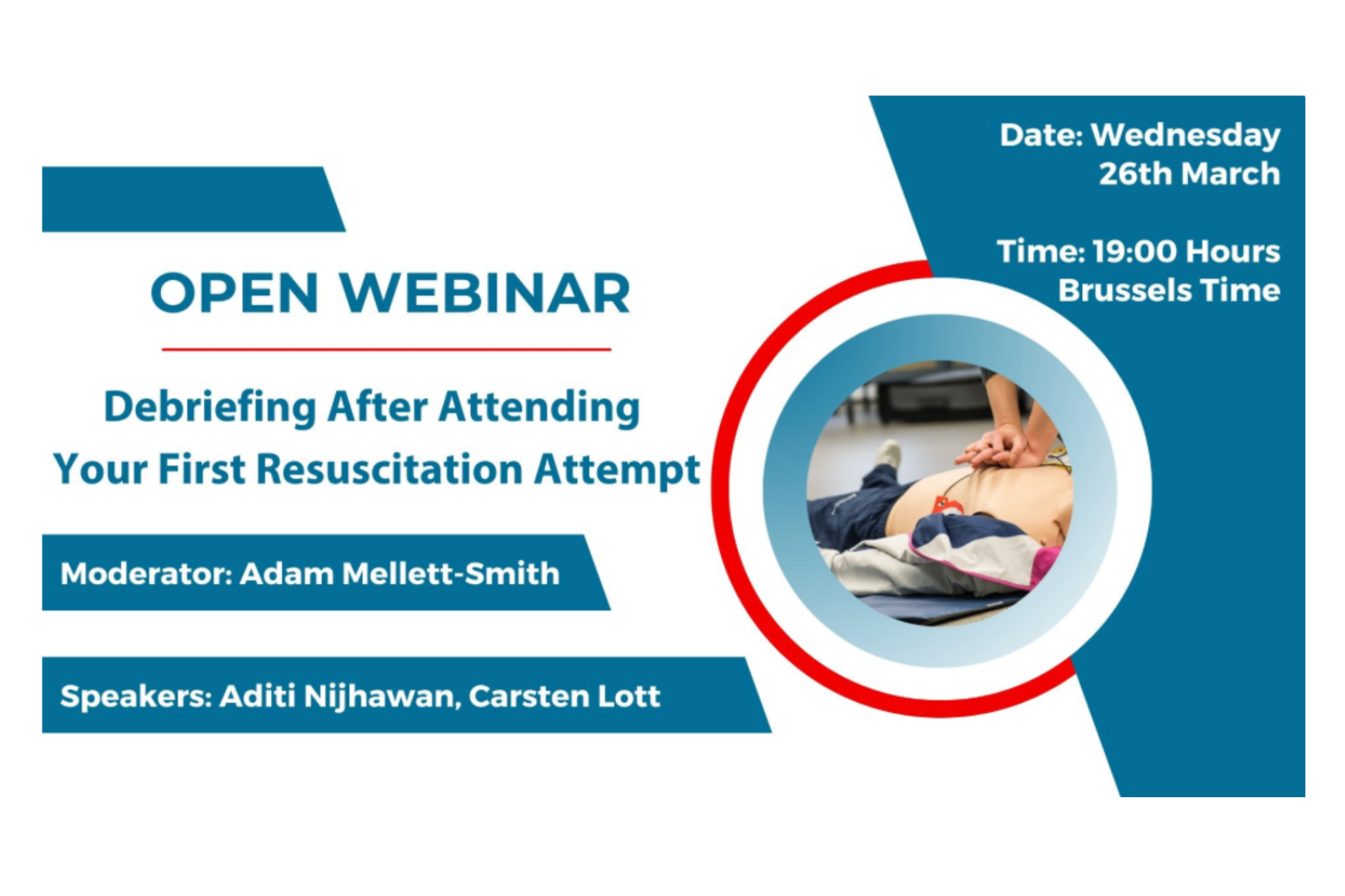 Webinar Image with Resuscitation hand position