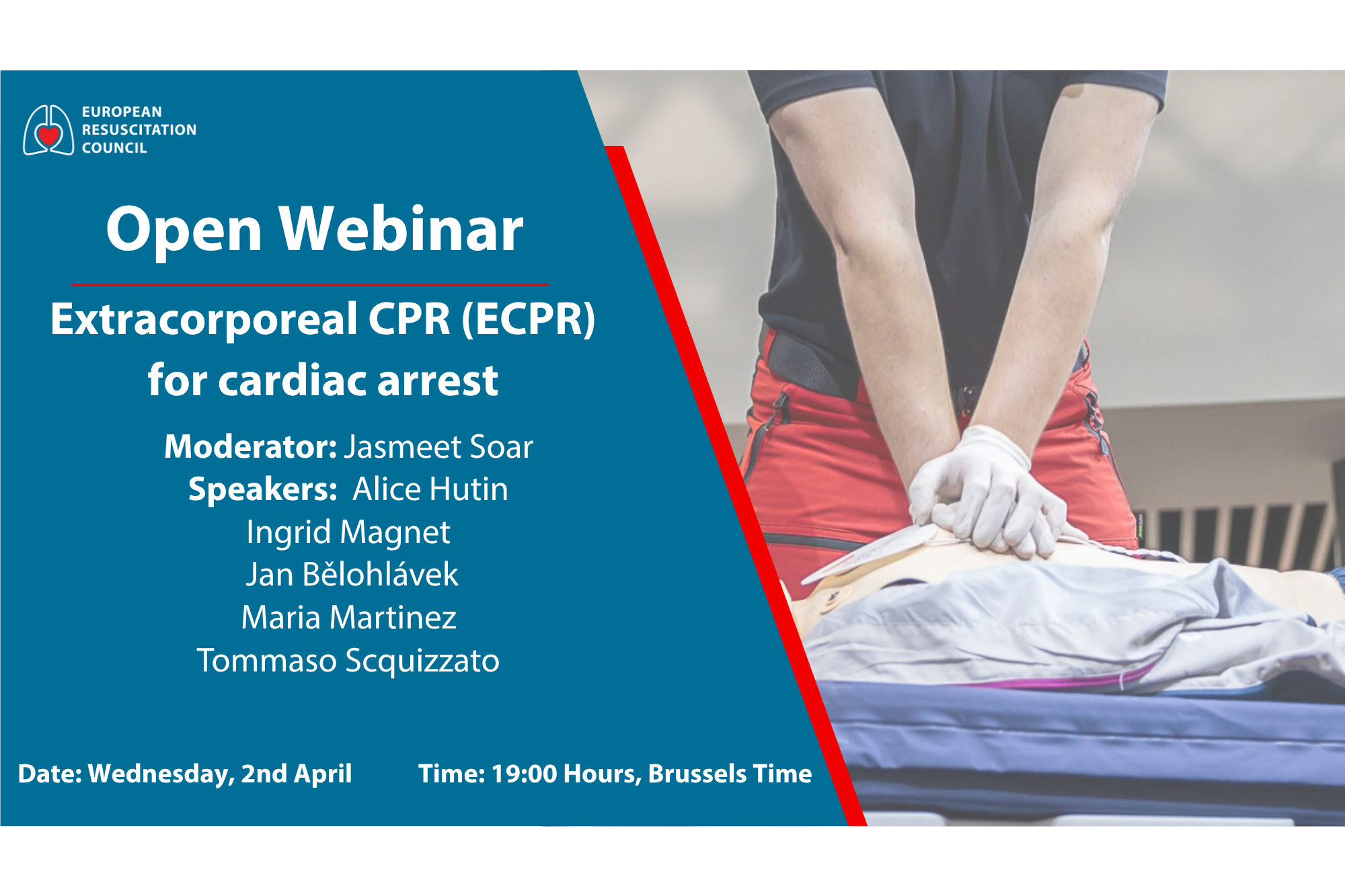 Webinar Image with Resuscitation hand position