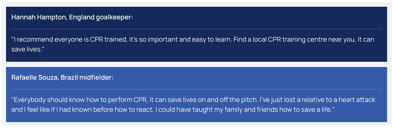 Quote about the Finalissima